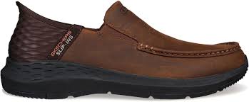 MEN'S SKECHERS SLIP-INS RELAXED FIT PARSON - OSWIN | DARK BROWN