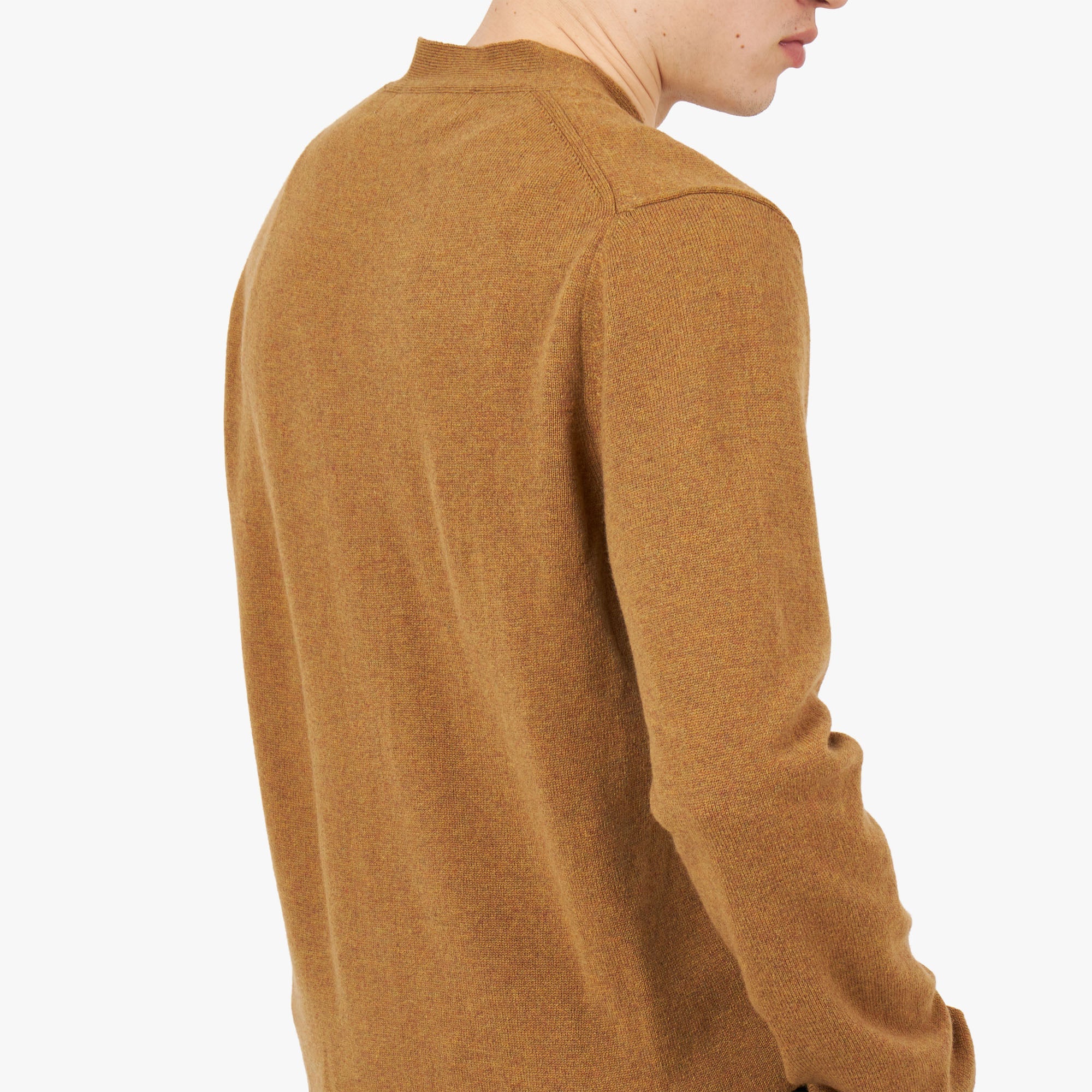 COMME des GARÇONS PLAY Small Red Heart Cardigan / Camel