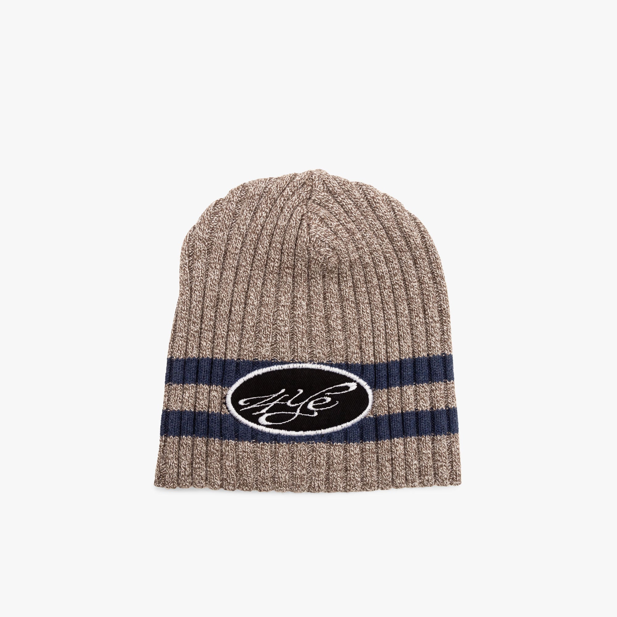 4YE Signature Patch Beanie / Grey / Navy