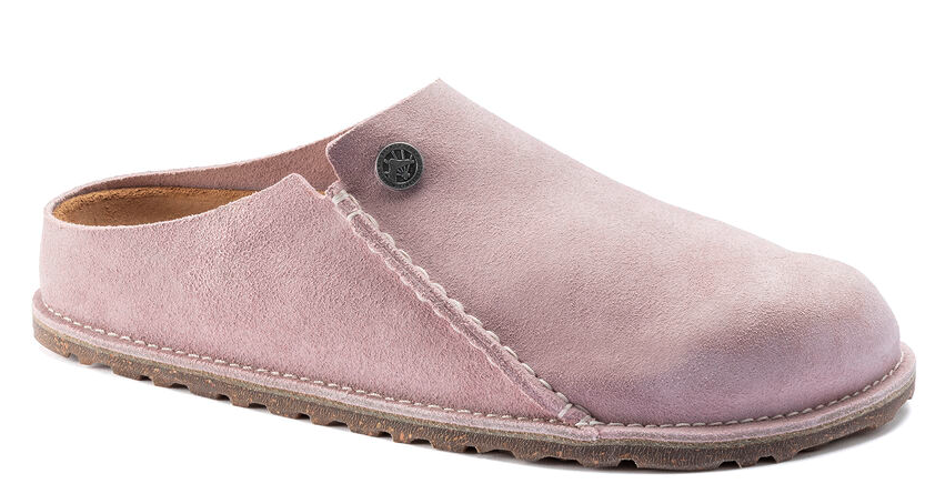 UNISEX BIRKENSTOCK ZERMATT PREMIUM SUEDE CLOG | LAVENDER / BLUSH