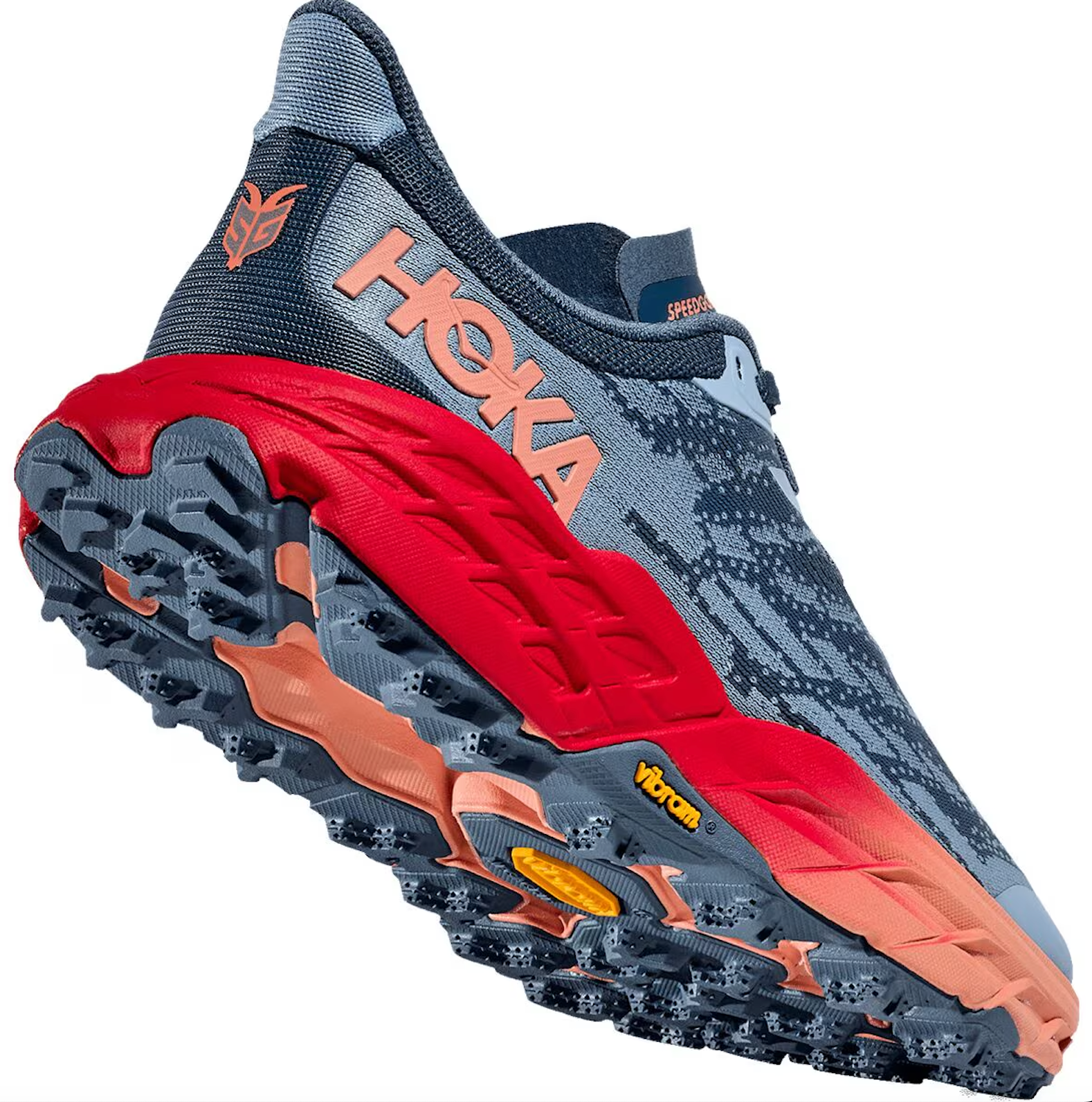 WOMEN'S HOKA SPEEDGOAT 5 | REAL TEAL / PAPAYA