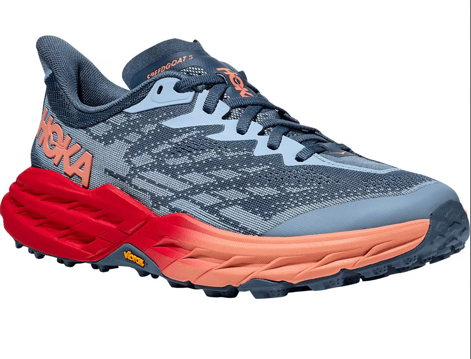 WOMEN'S HOKA SPEEDGOAT 5 | REAL TEAL / PAPAYA