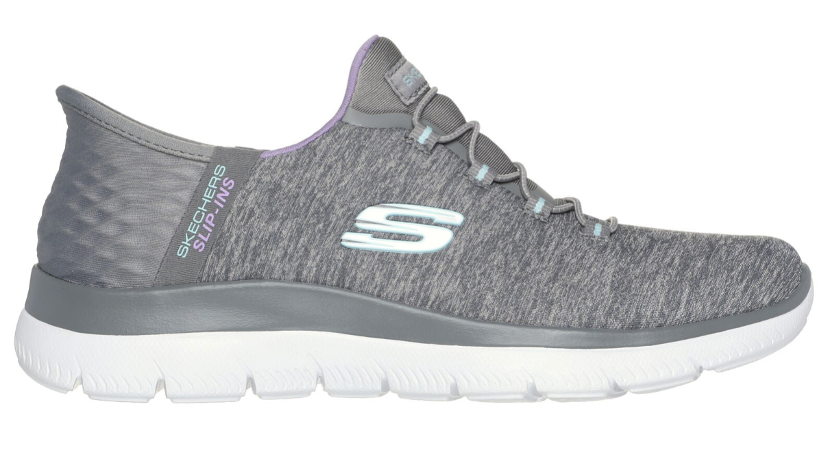 WOMEN'S SKECHERS SLIP-INS: SUMMITS DAZZLING HAZE | GREY / MULTI