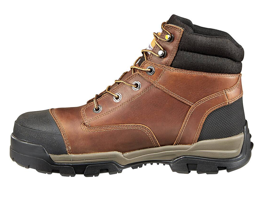 MEN'S CARHARTT GROUND FORCE WATERPROOF 6-INCH COMPOSITE TOE WORK | PEANUT OIL TAN LEATHER