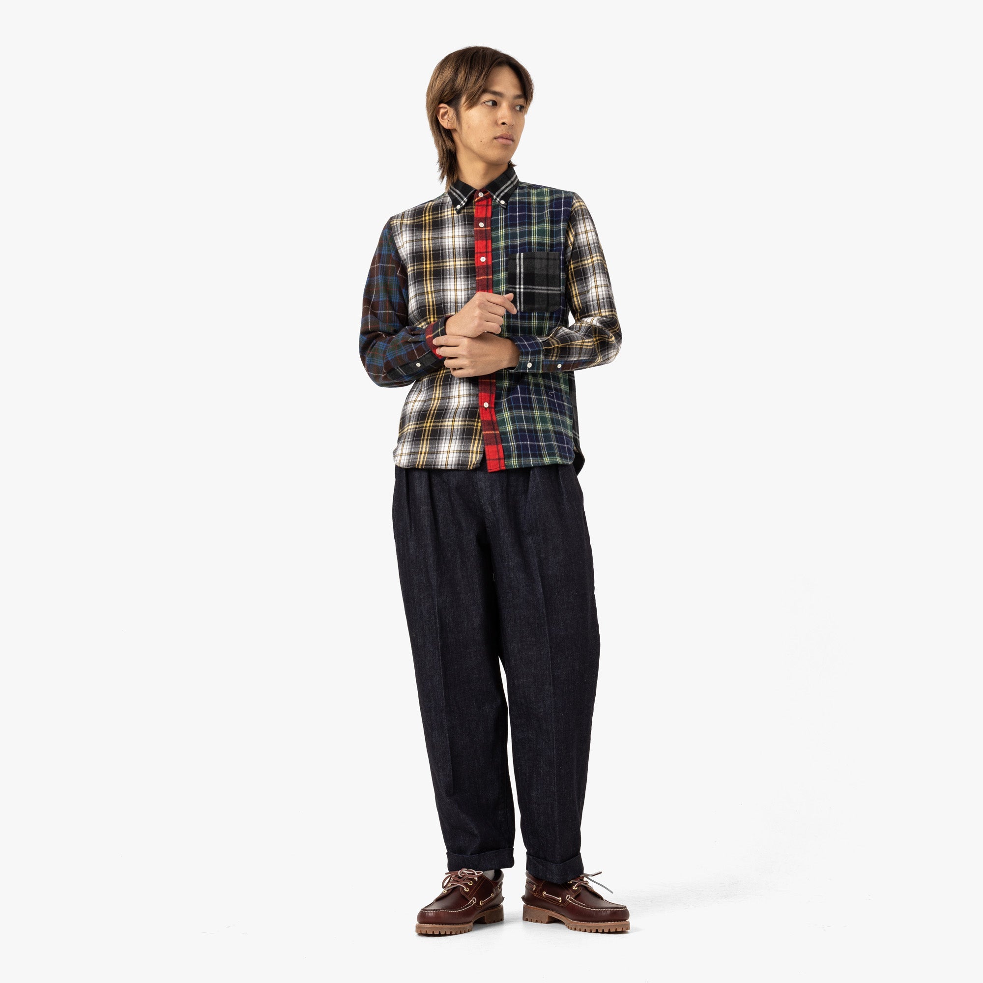 BEAMS PLUS B.D. Check Panel / Black