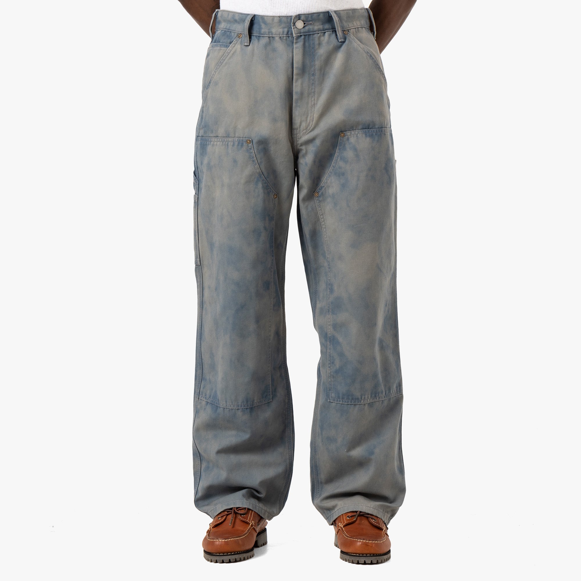 thisisneverthat Bleached Double Knee Pant / Blue