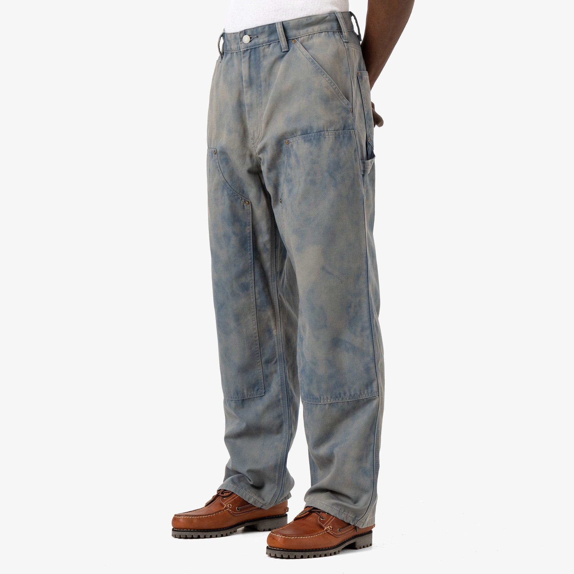 thisisneverthat Bleached Double Knee Pant / Blue