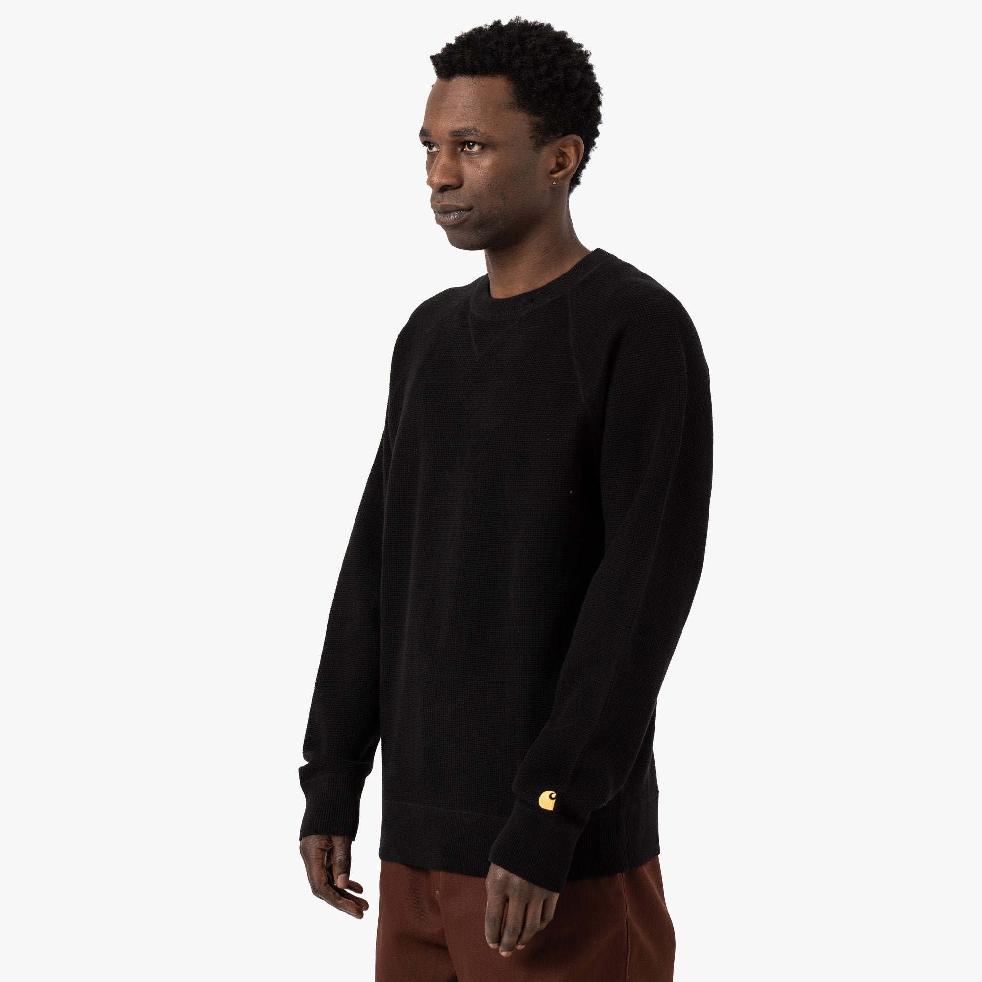 Carhartt WIP Chase Sweater / Black / Gold