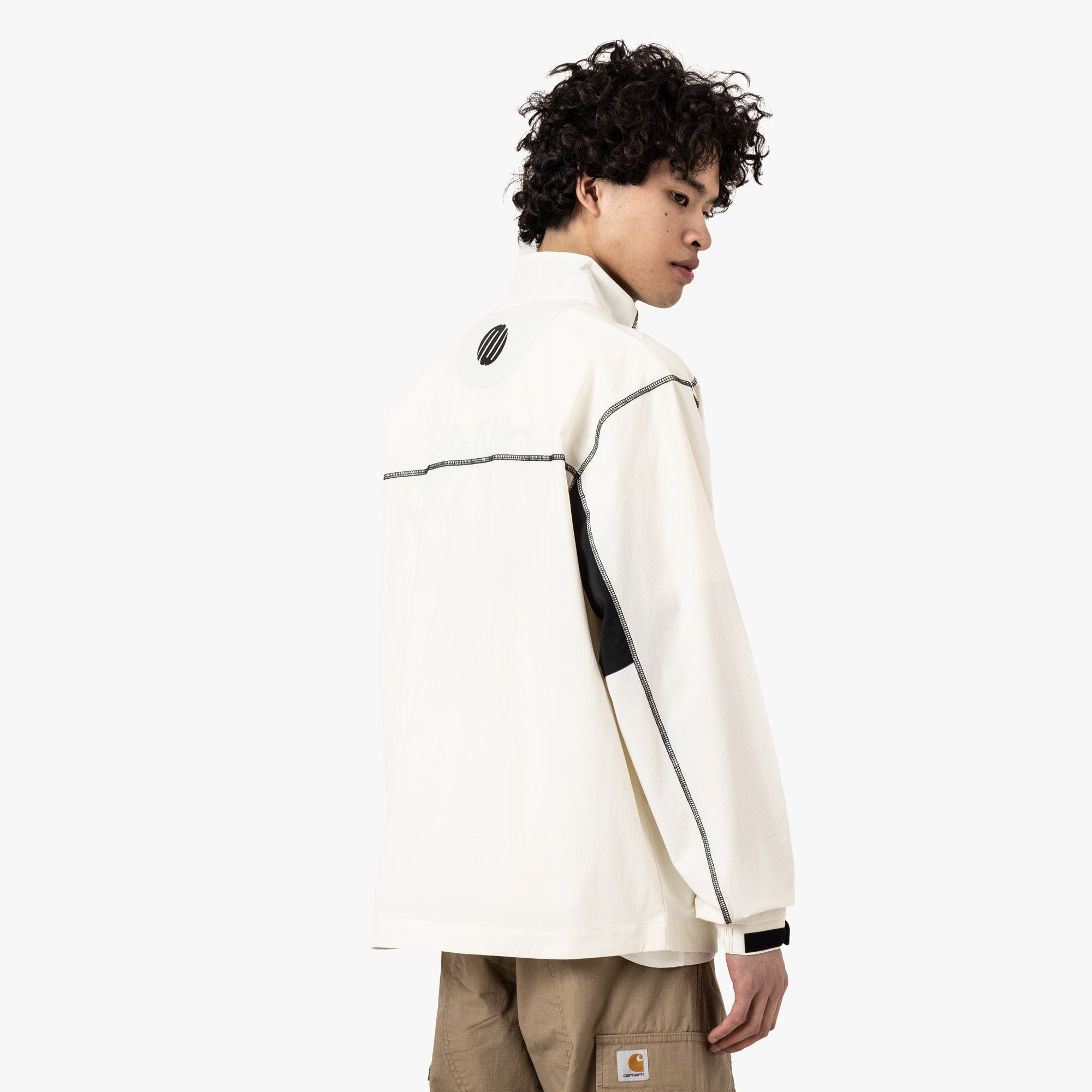 Metalwood Tech 1/4 Zip Pullover Jacket / White