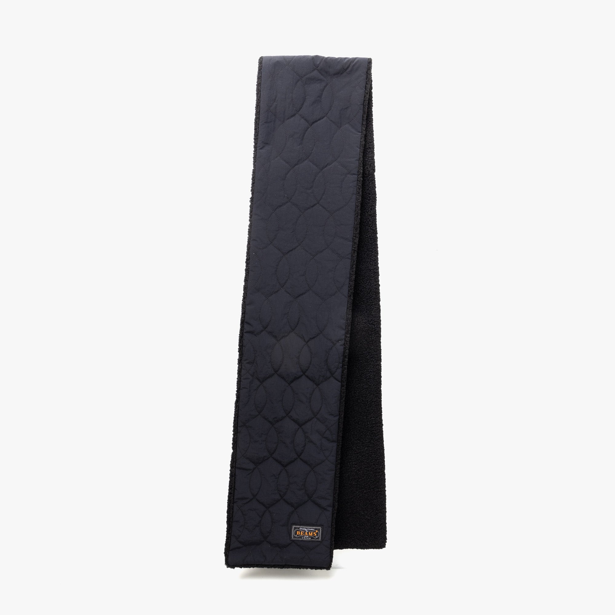 BEAMS PLUS Muffler / Boa Quilt / Black