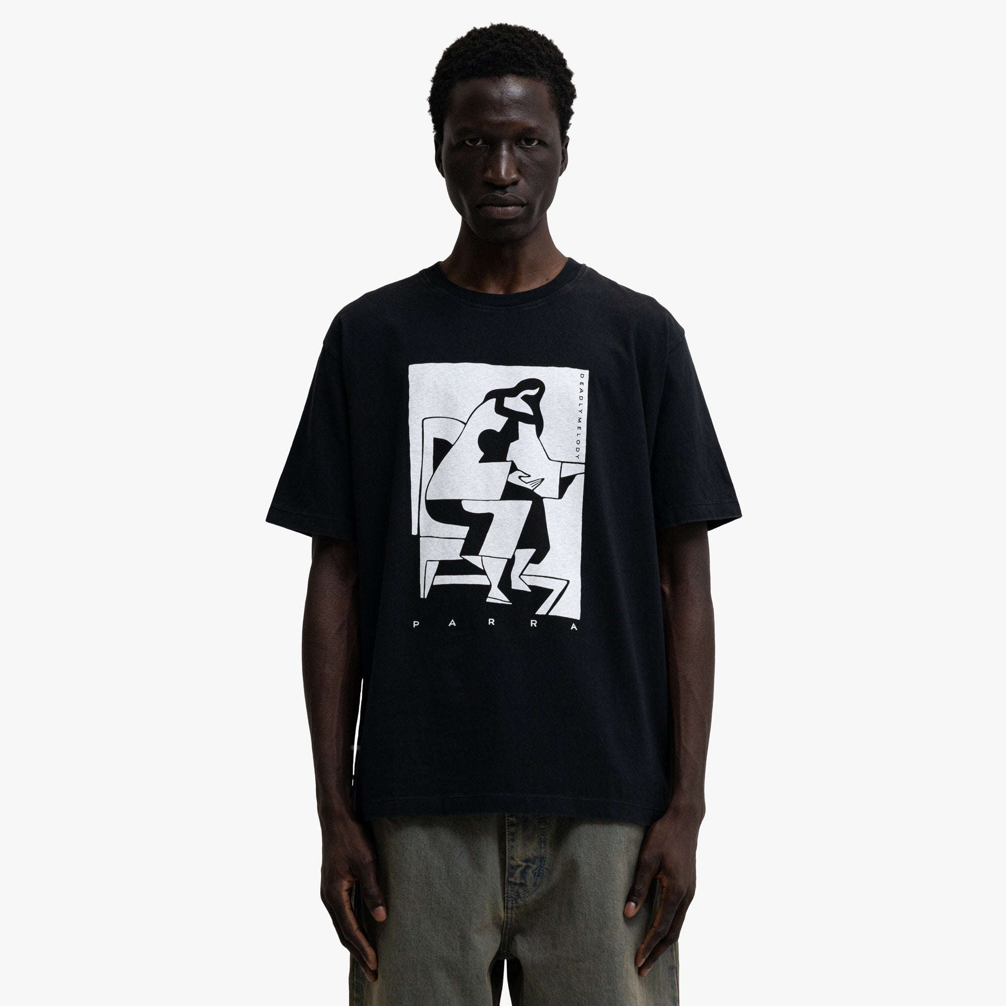by Parra The Confession T-Shirt Black