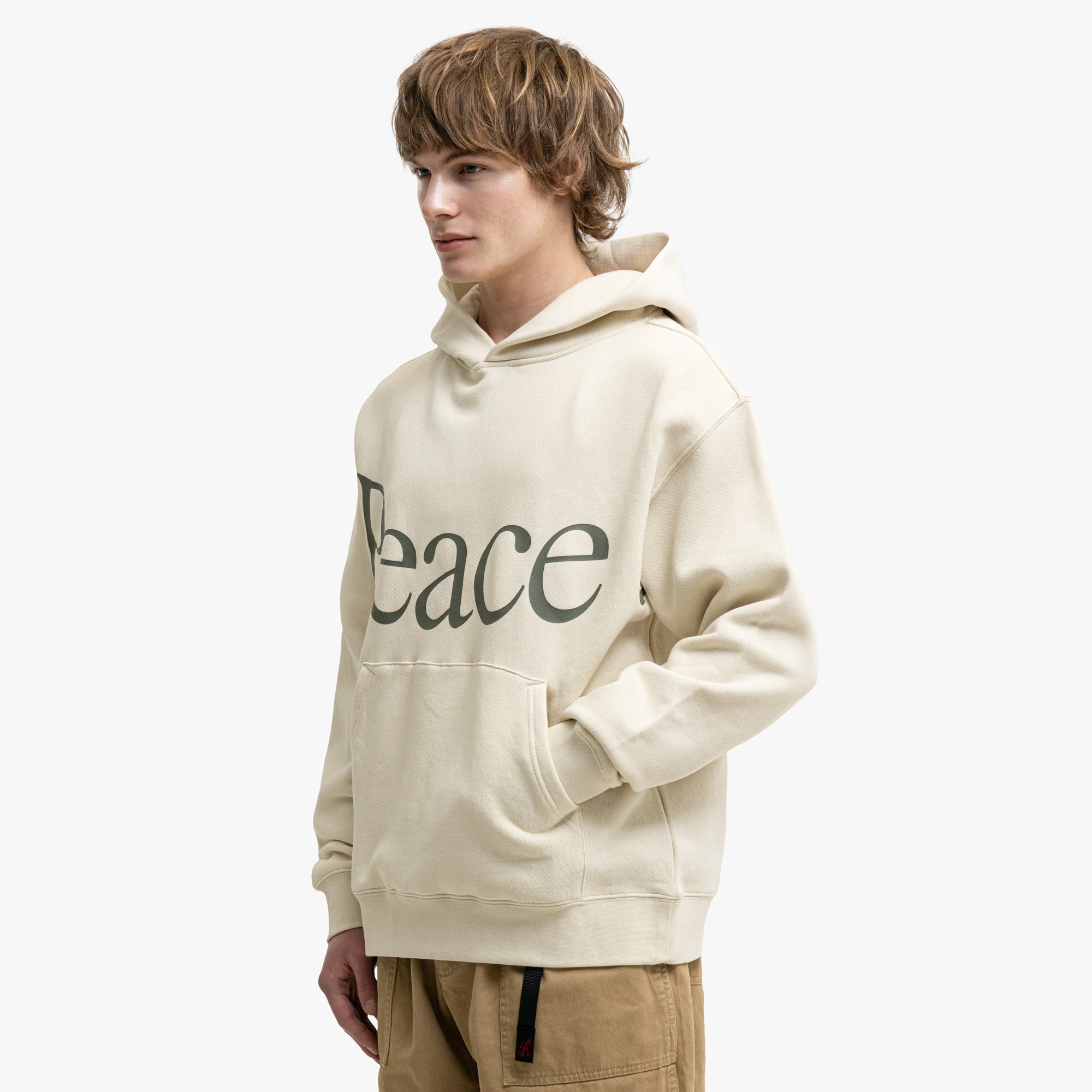 Museum Of Peace & Quiet Jumbo Wordmark Hoodie / Bone