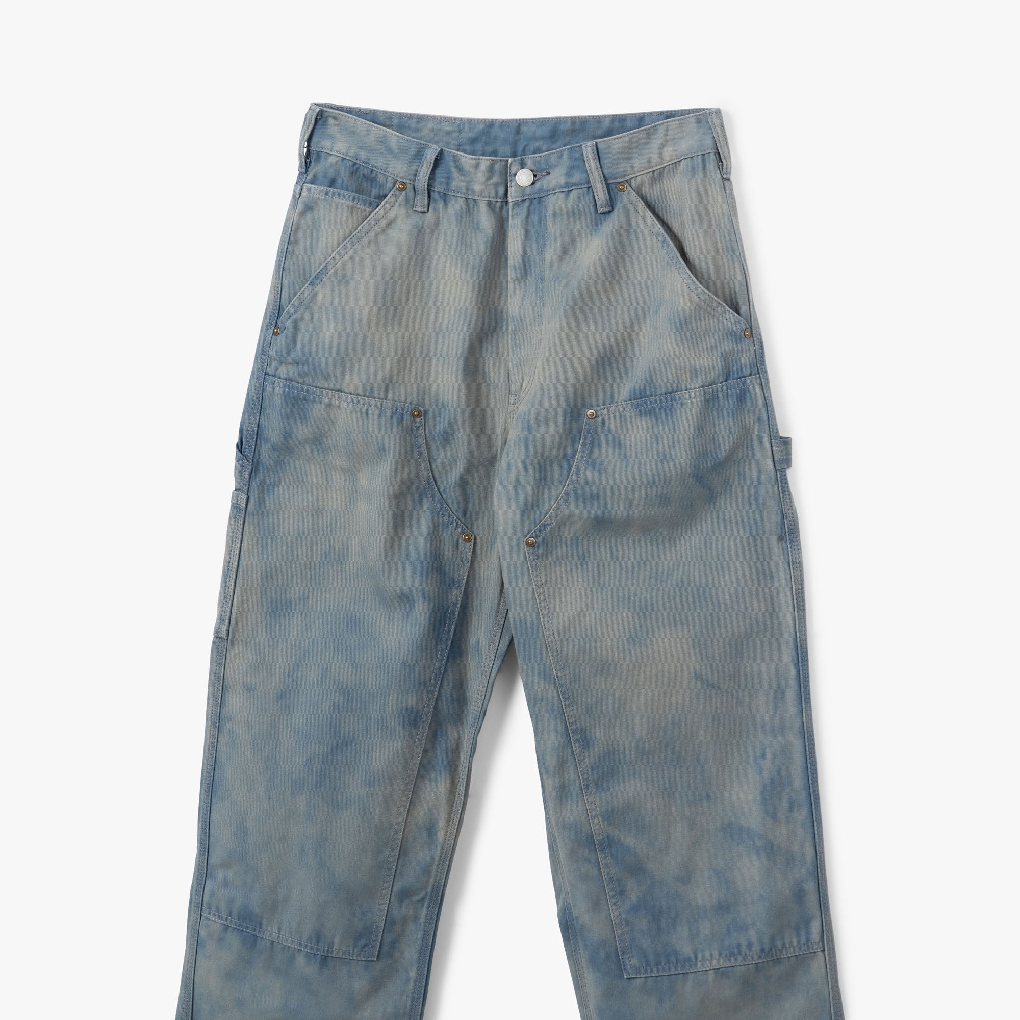 thisisneverthat Bleached Double Knee Pant / Blue