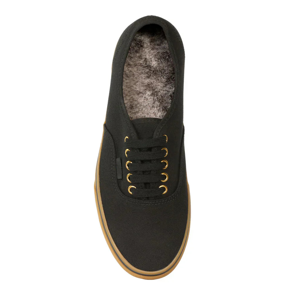 UNISEX FLAT SOCKS FAUX FUR | CHESTNUT