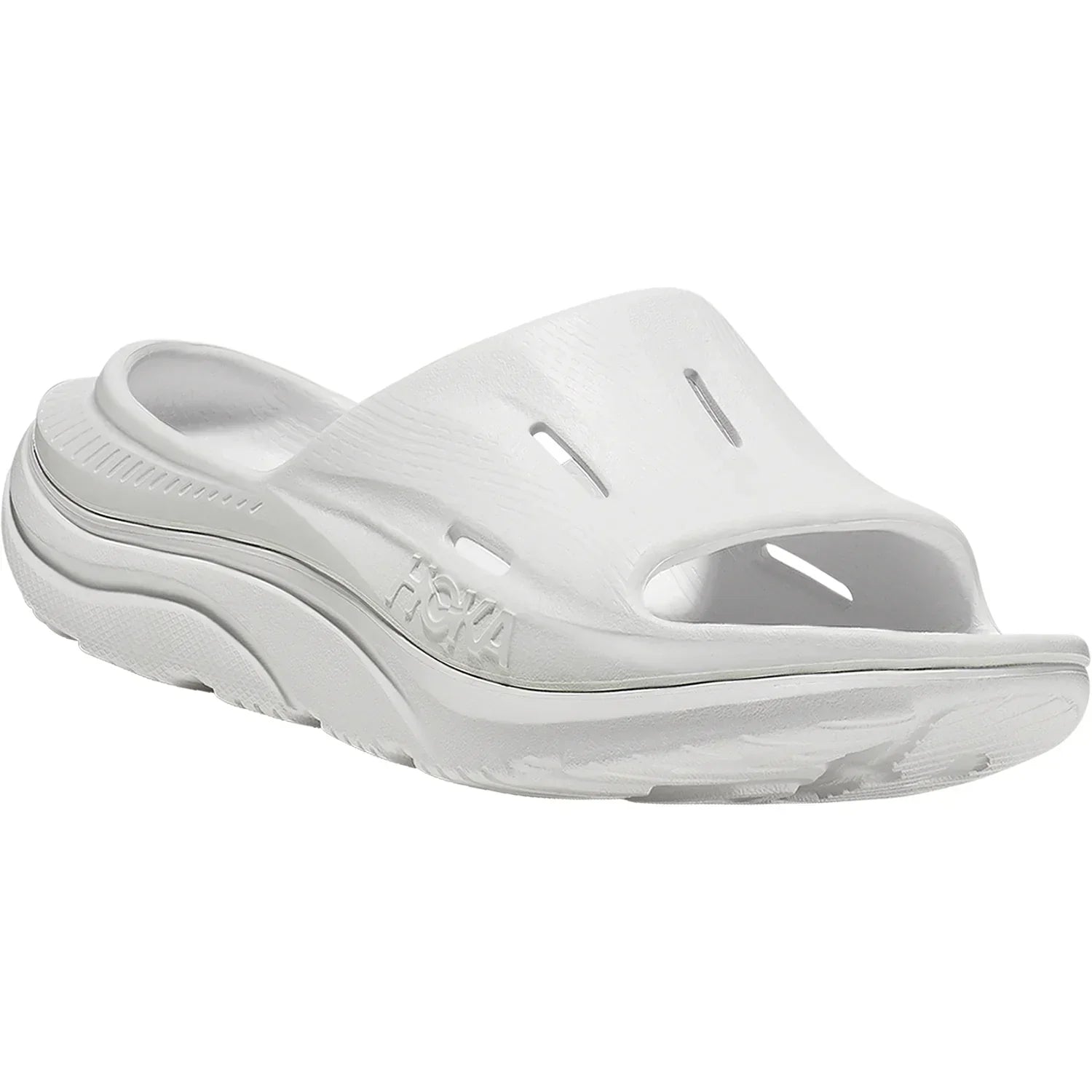 UNISEX HOKA ORA RECOVERY SLIDE 3 | WHITE / WHITE
