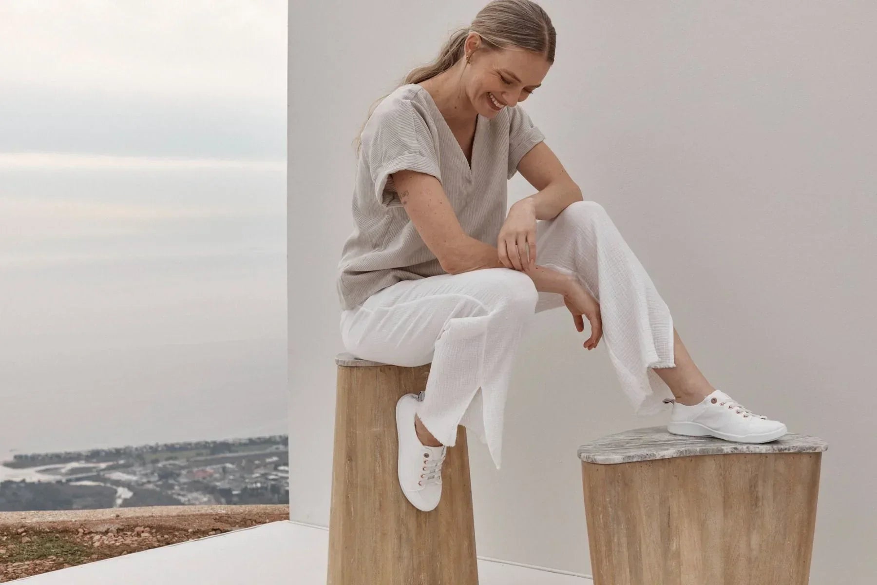 WOMEN'S VIONIC PISMO SLIP ON | CREAM