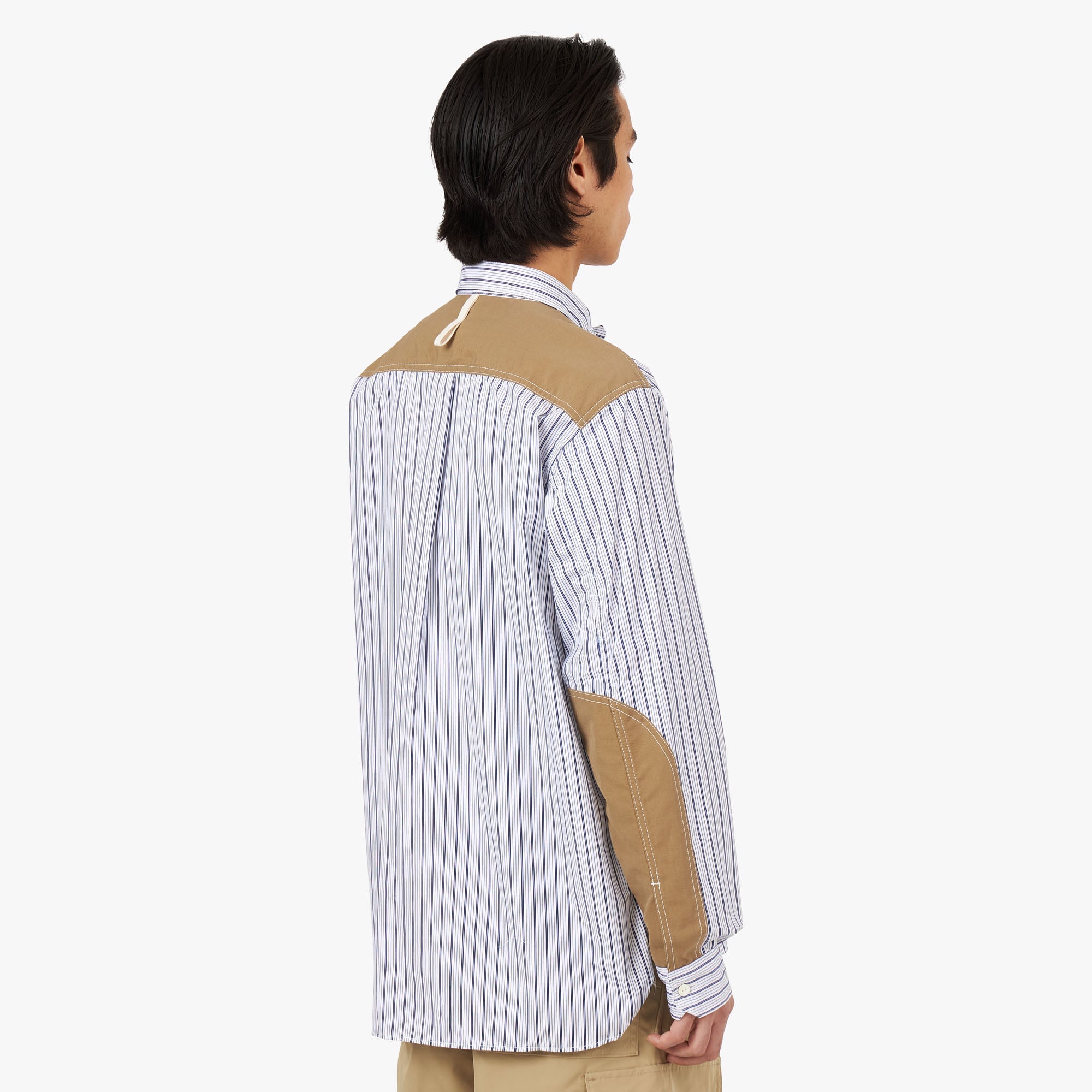 Junya Watanabe MAN Cotton Stripe Shirt White / Navy