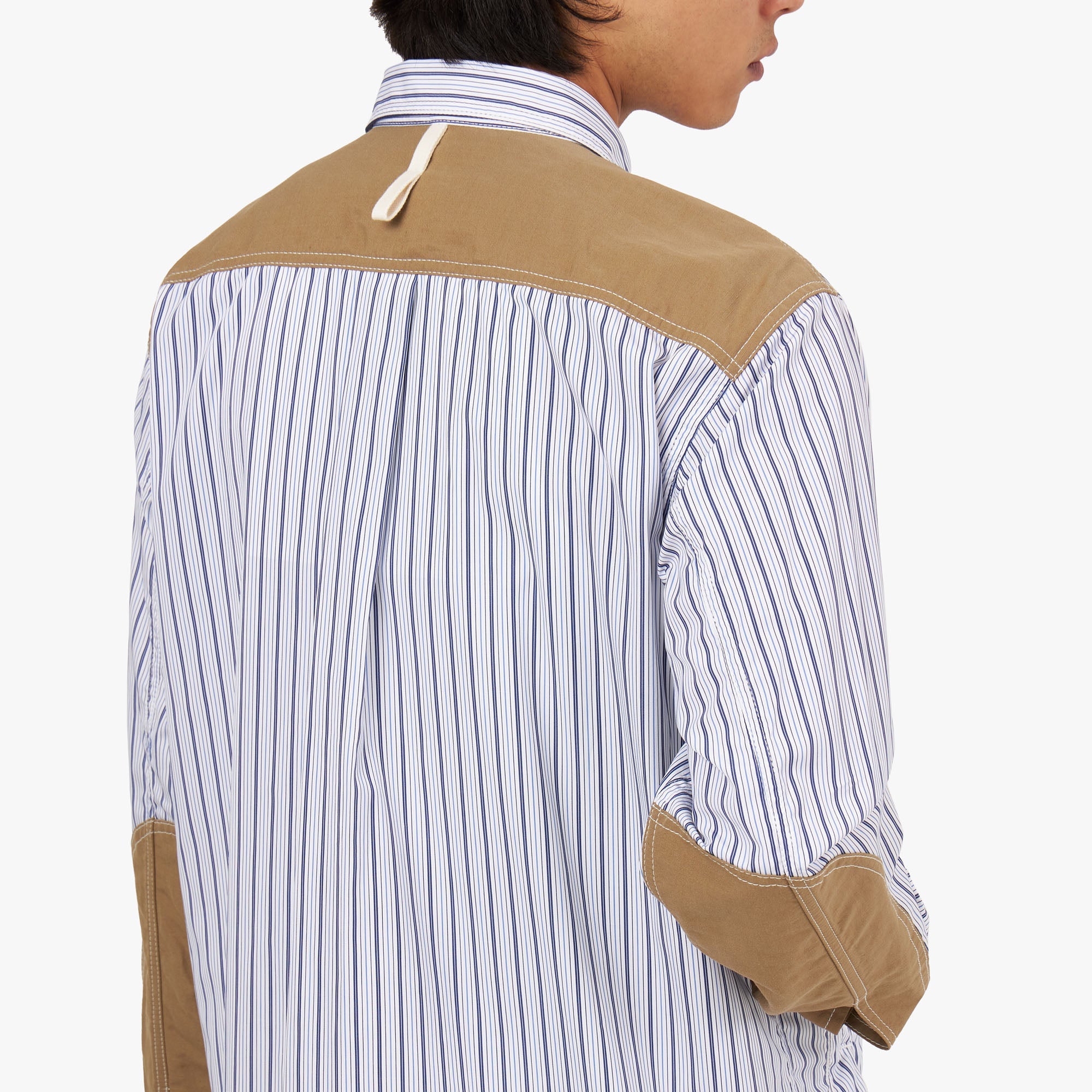 Junya Watanabe MAN Cotton Stripe Shirt White / Navy