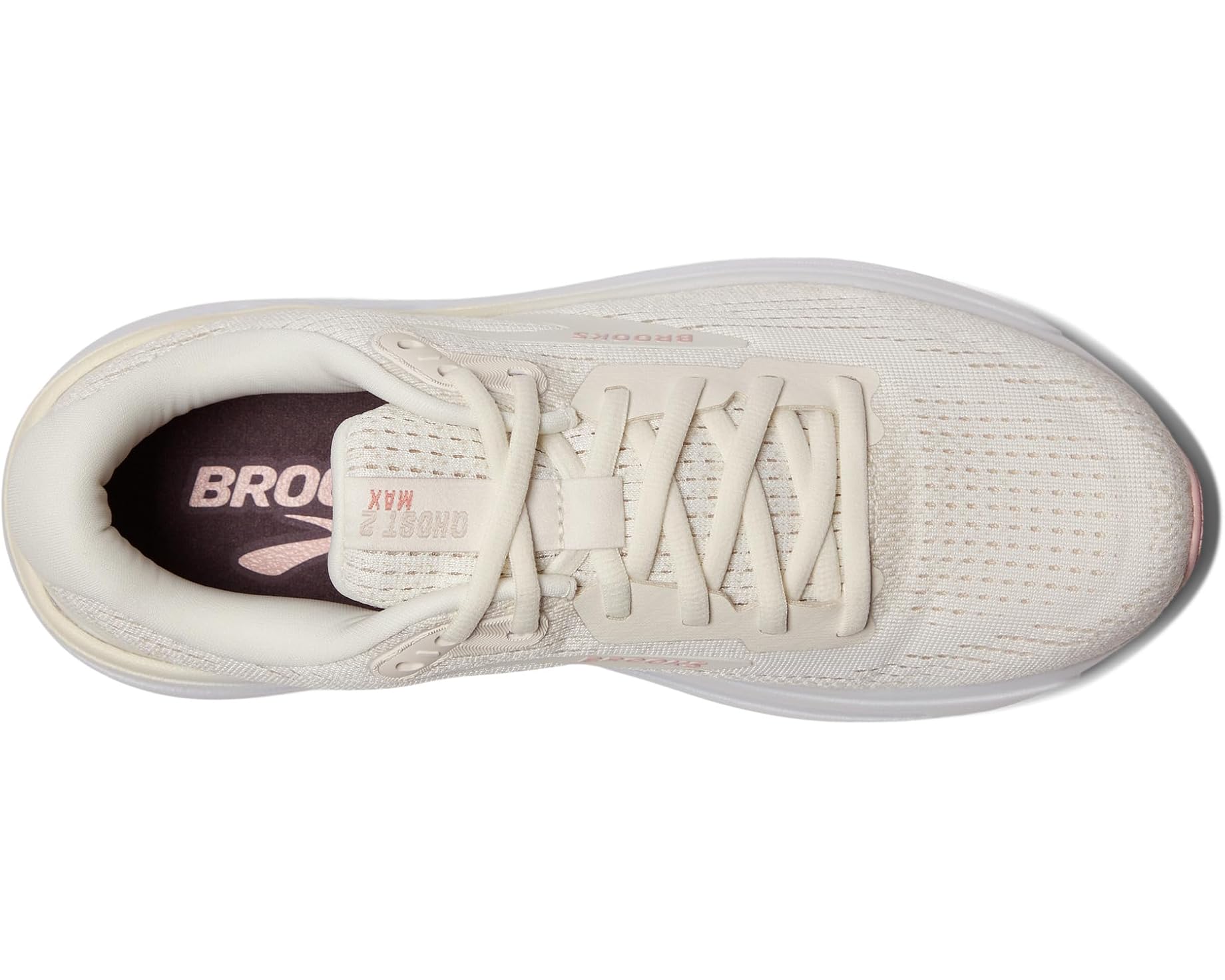 WOMEN'S BROOKS GHOST MAX 2 | COCONUT MILK / GRAY / ZEPHYR