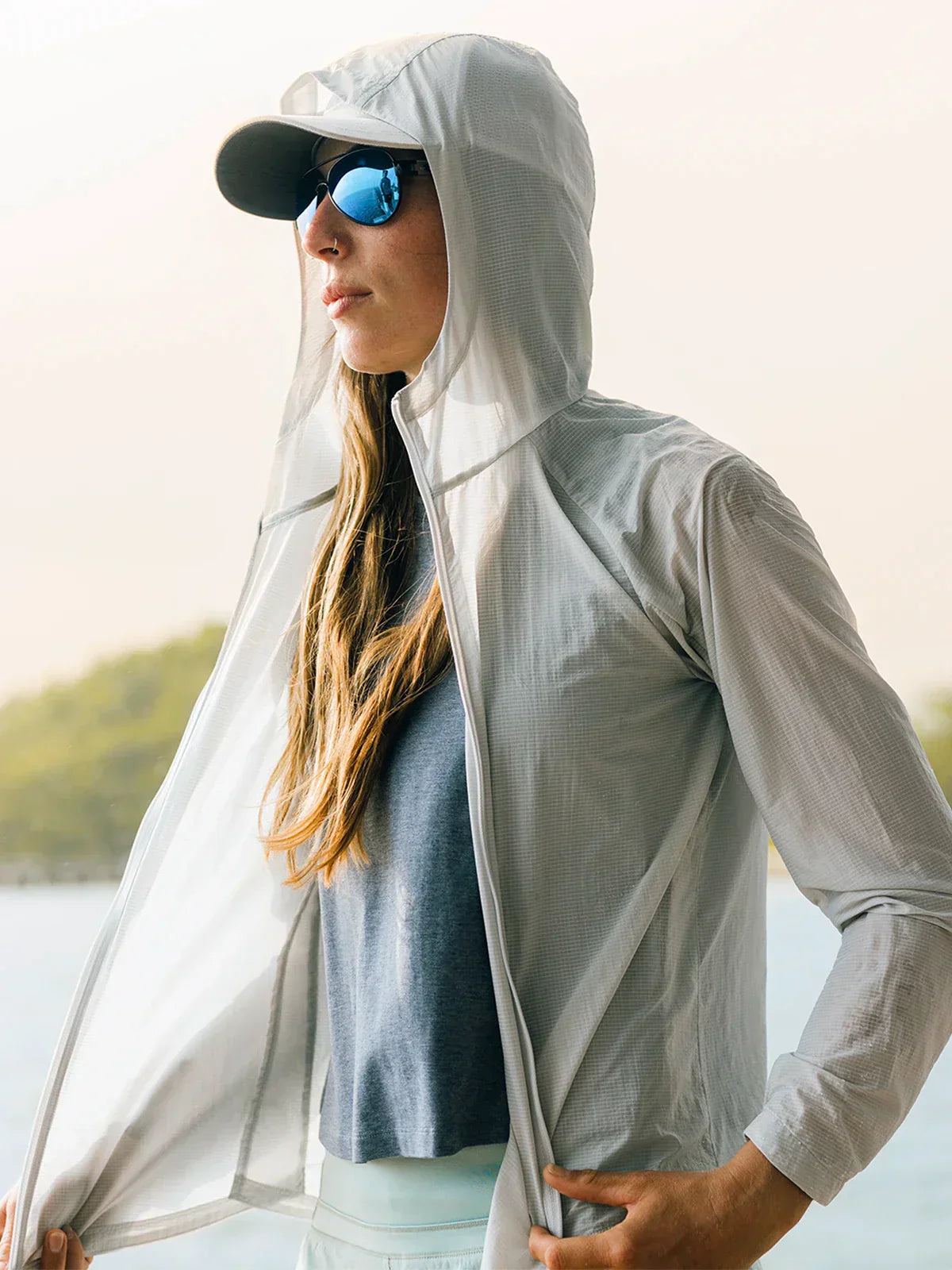 WOMEN'S FREE FLY HEADWIND JACKET | TIDE POOL