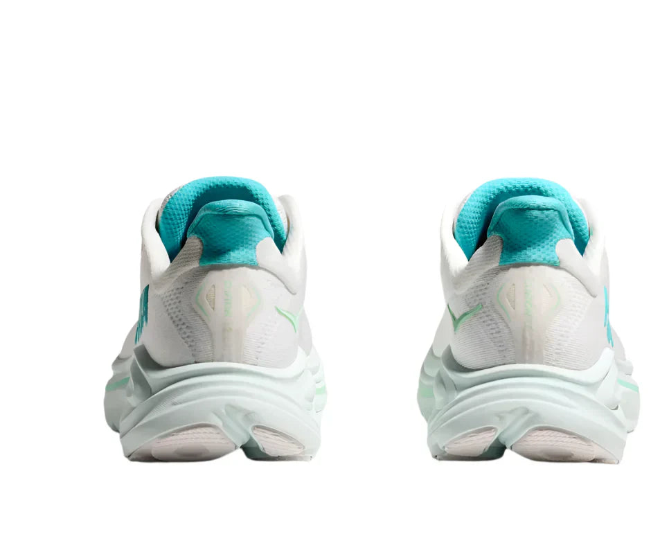 WOMEN'S HOKA CLIFTON 10 | WHITE / CIELO BLUE