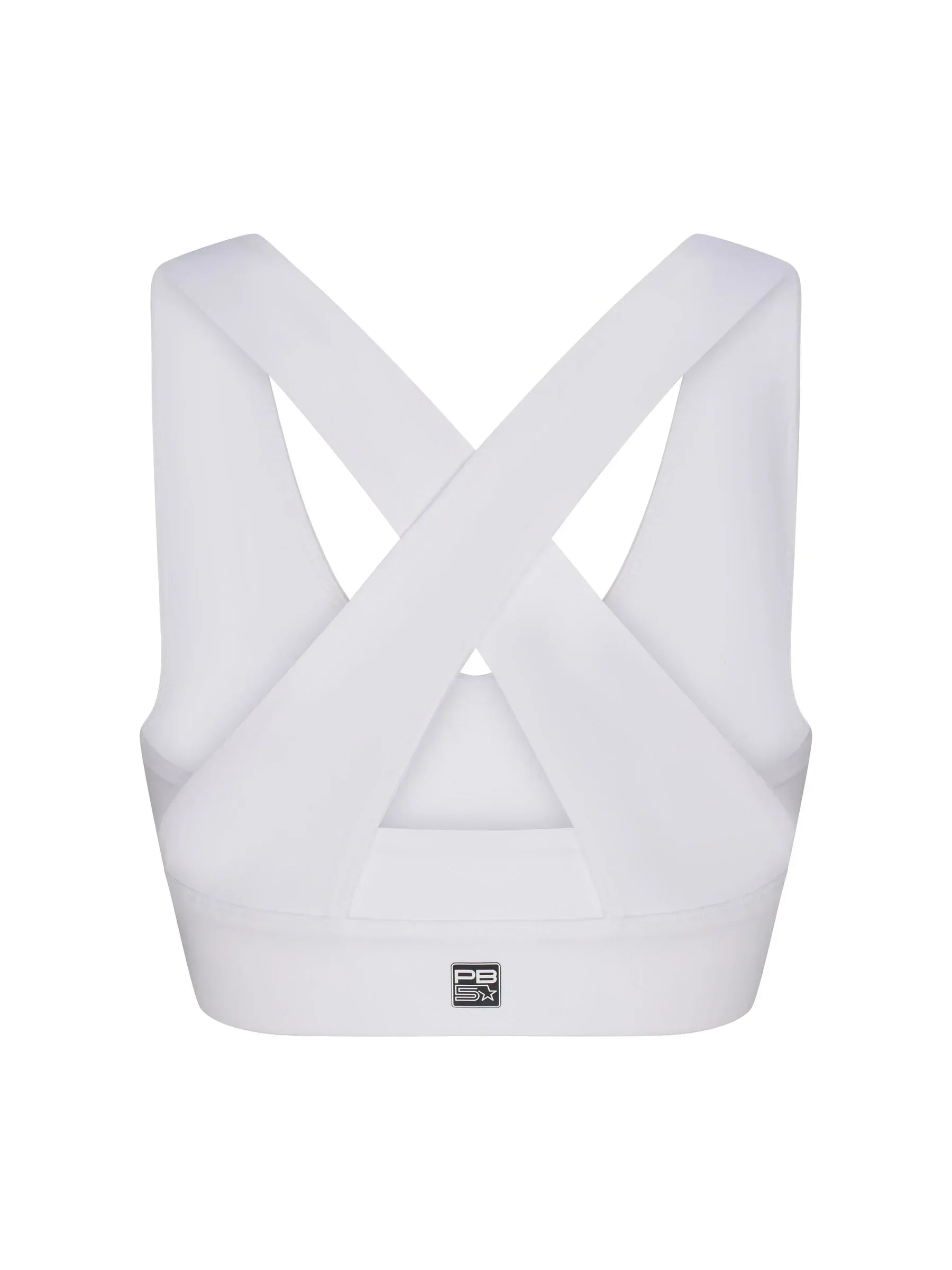 WOMEN'S PB5-STAR X-OVER BACK SPORTS BRA | WHITE