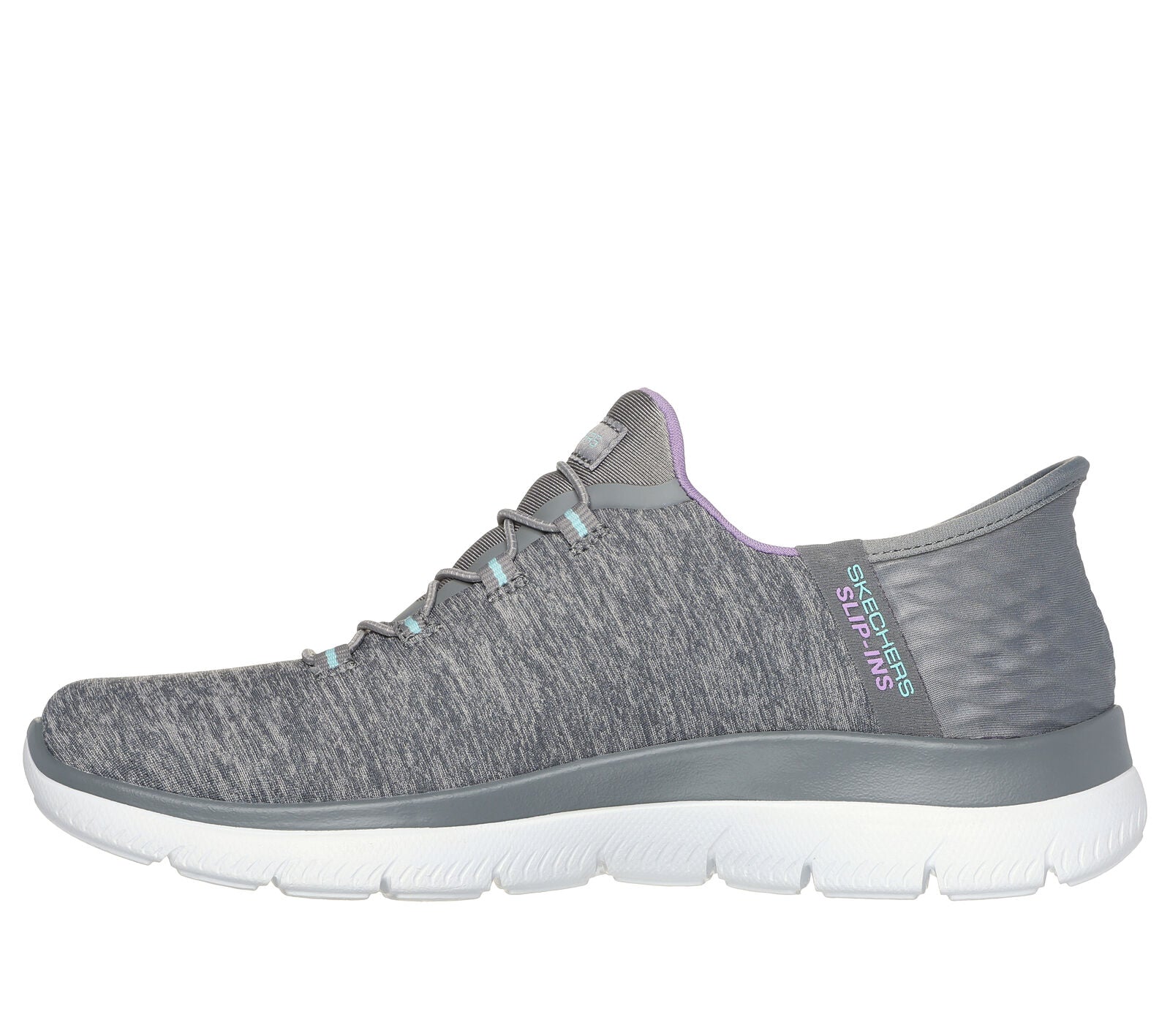 WOMEN'S SKECHERS SLIP-INS: SUMMITS DAZZLING HAZE | GREY / MULTI