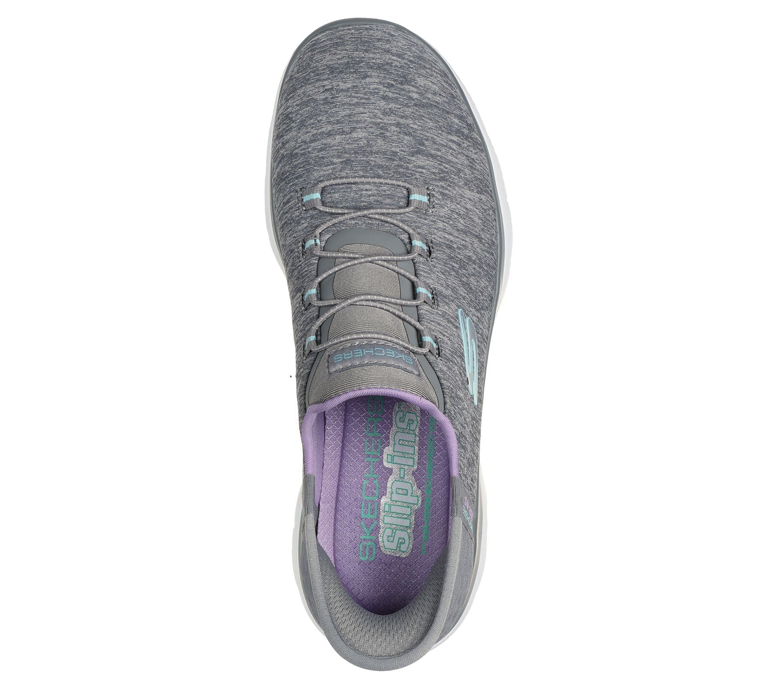 WOMEN'S SKECHERS SLIP-INS: SUMMITS DAZZLING HAZE | GREY / MULTI