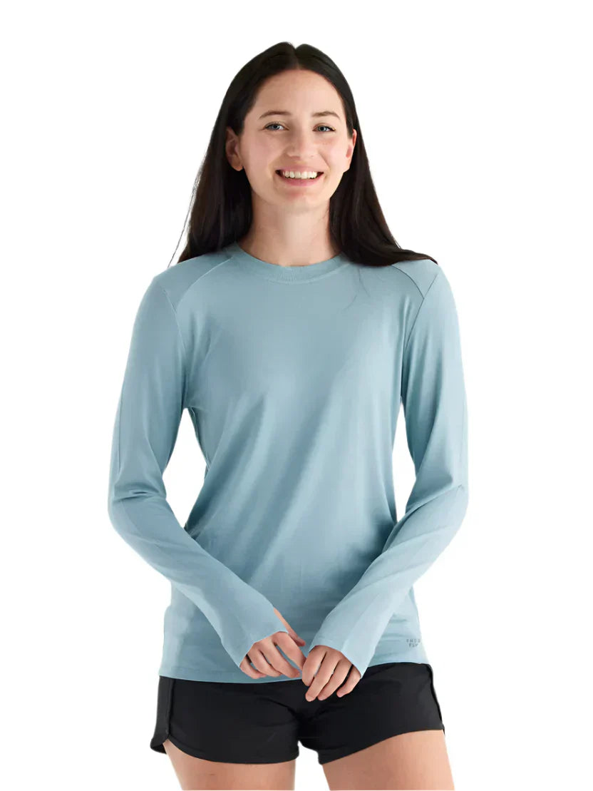 WOMEN'S FREE FLY BAMBOO SHADE LONG SLEEVE II | OCEAN MIST