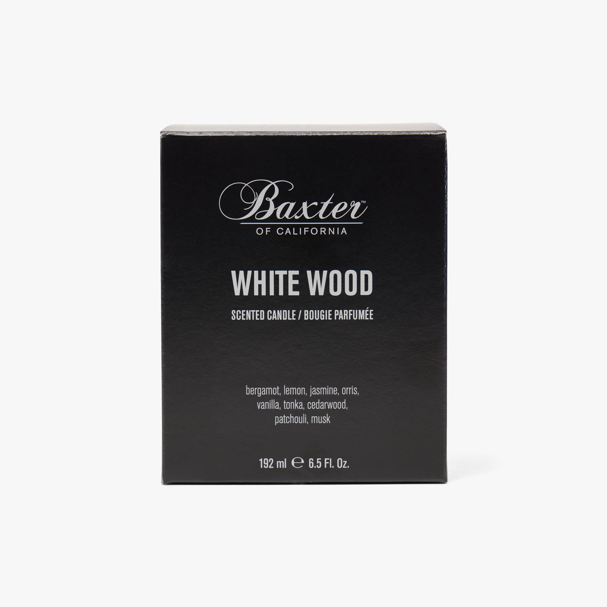 Baxter of California White Wood Candle
