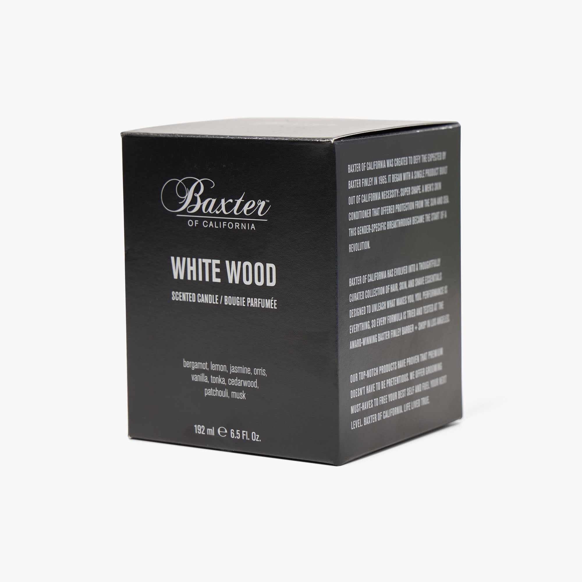 Baxter of California White Wood Candle