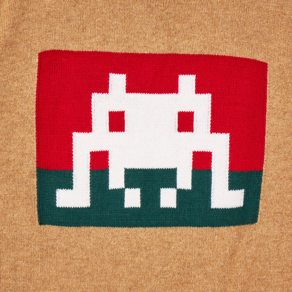 COMME des GARÇONS SHIRT Knit Intarsia Sweater / Camel