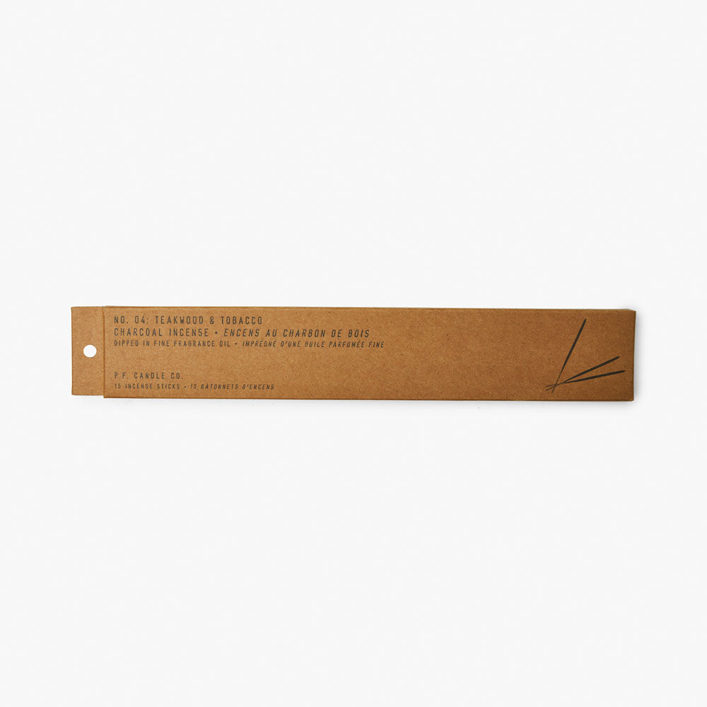 P.F. Candle Co. Incense - 15 Sticks / Teakwood & Tobacco