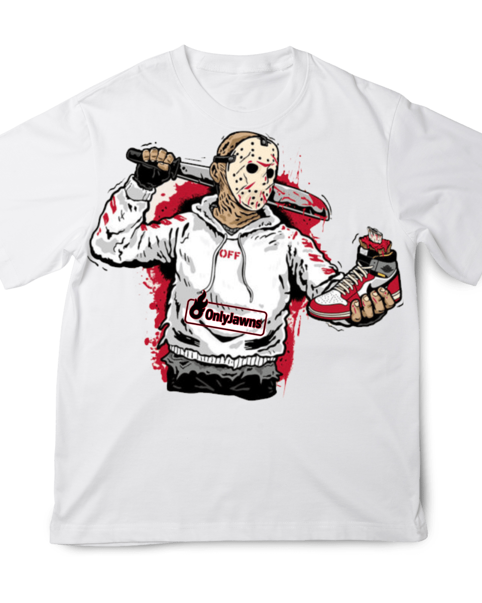 Jordan 1 Union - Jason Killer - Original Jawns - White T-Shirt