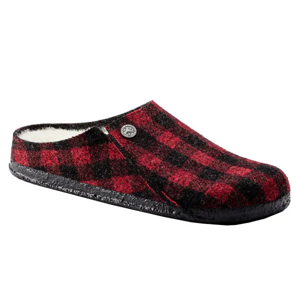 UNISEX BIRKENSTOCK ZERMATT RIVET SHEARLING | PLAID RED
