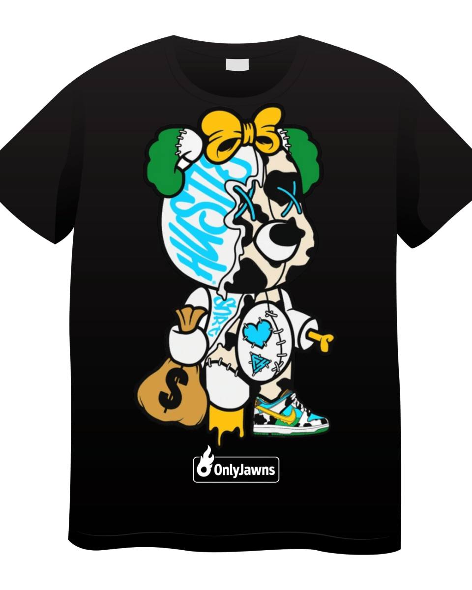 SB Dunk Chunky Monkey Money Bag Bear - Original Jawns - Black T-Shirt