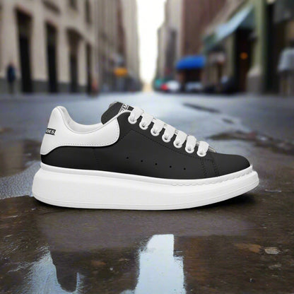 Freaky Shoes® Black Lace Up Sneakers