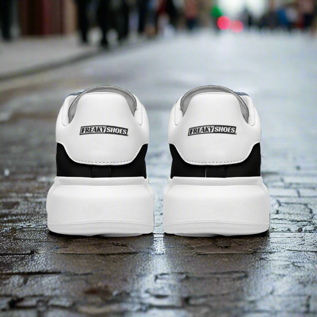 Freaky Shoes® Black Lace Up Sneakers