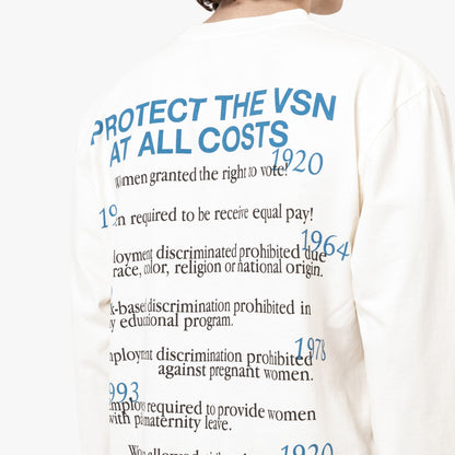 Supervsn Sisters Keeper Longsleeve T-Shirt / Bone
