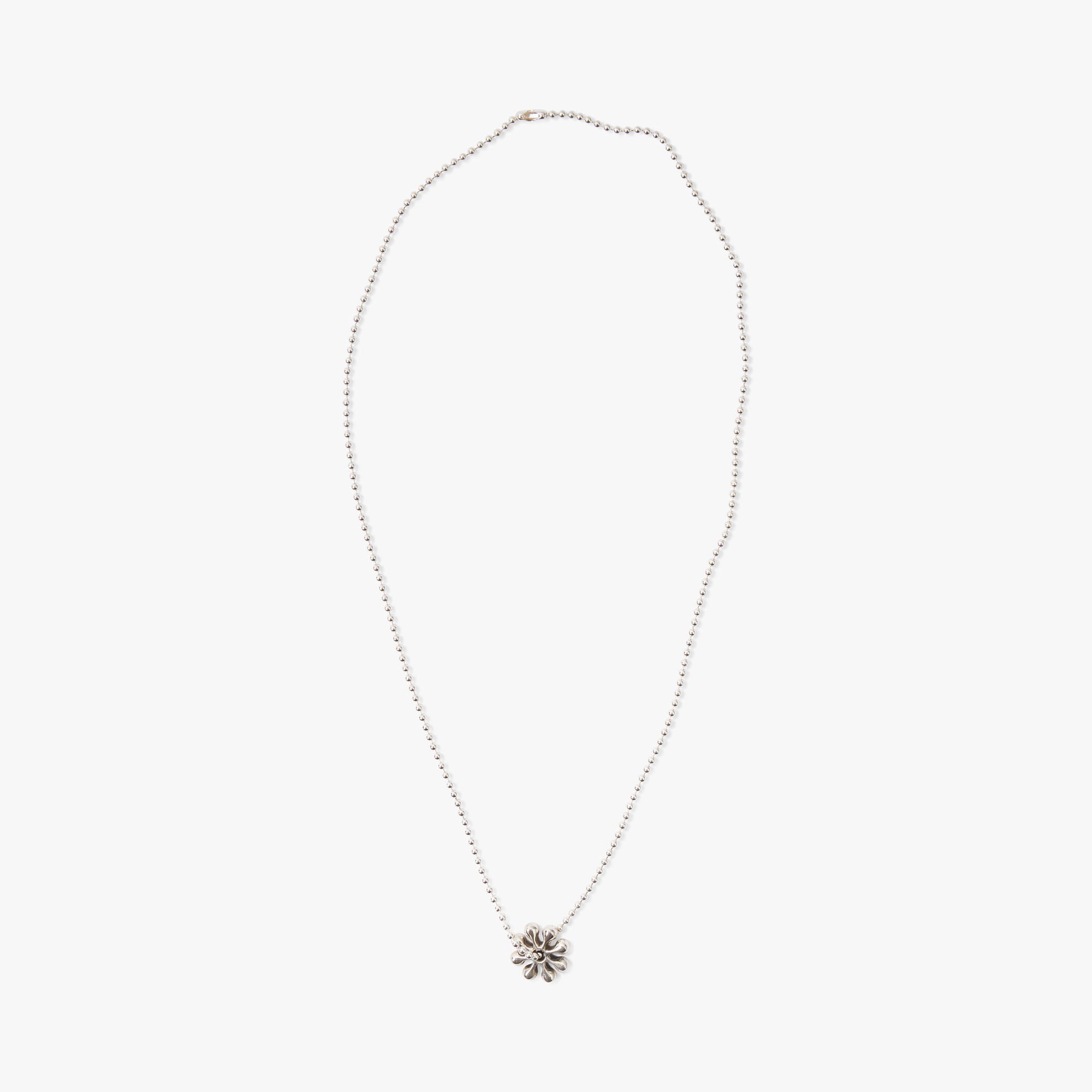 Maple Orbit Pendant with Ball Chain / Silver 925