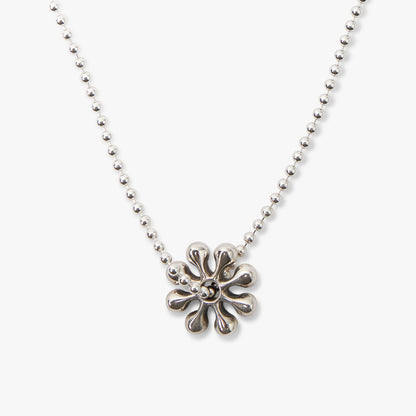 Maple Orbit Pendant with Ball Chain / Silver 925