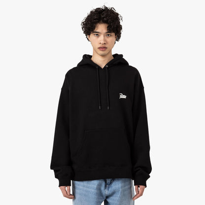 Patta Patta Bark Boxy Hooded Sweater Black