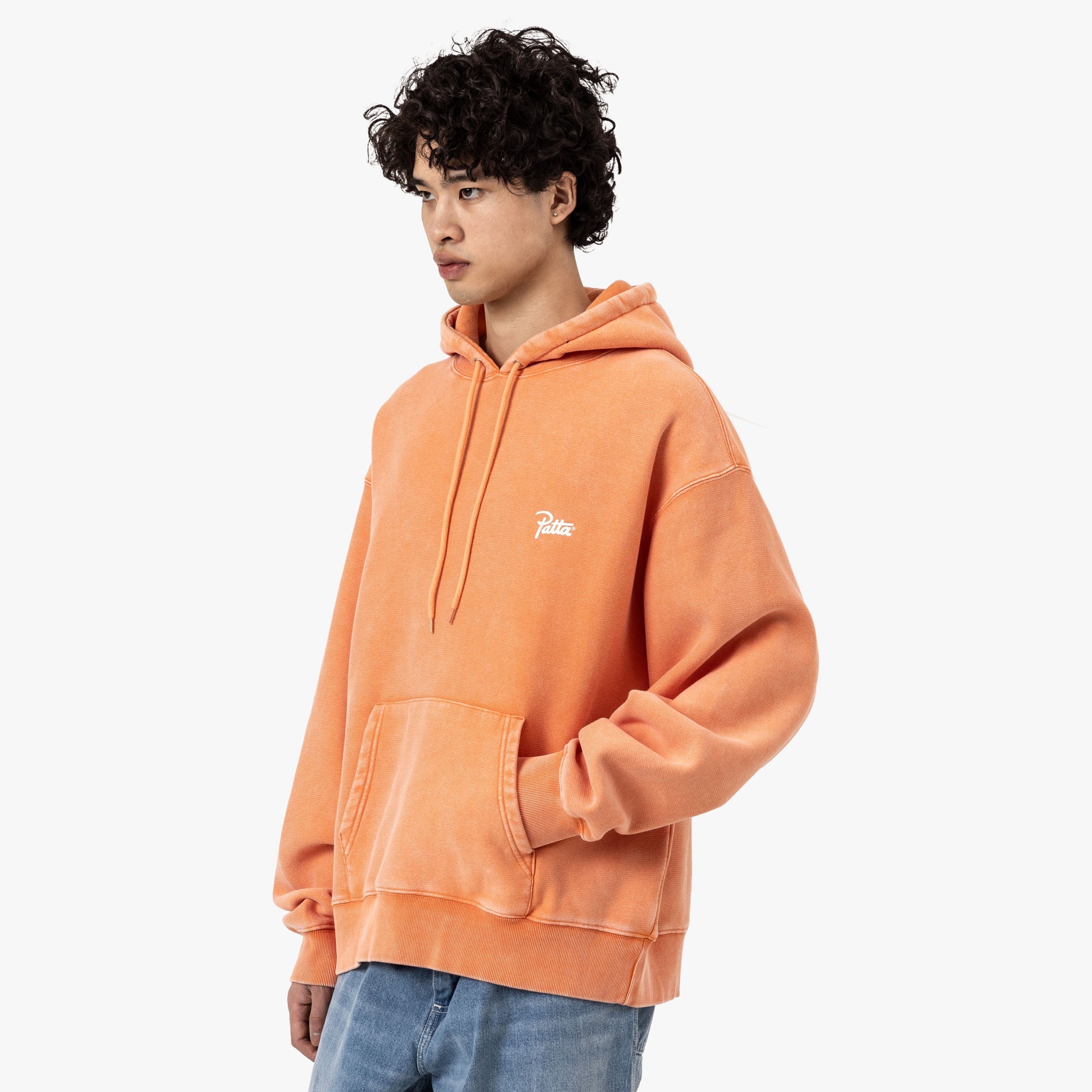 Patta Classic Washed Hooded Sweater Melon