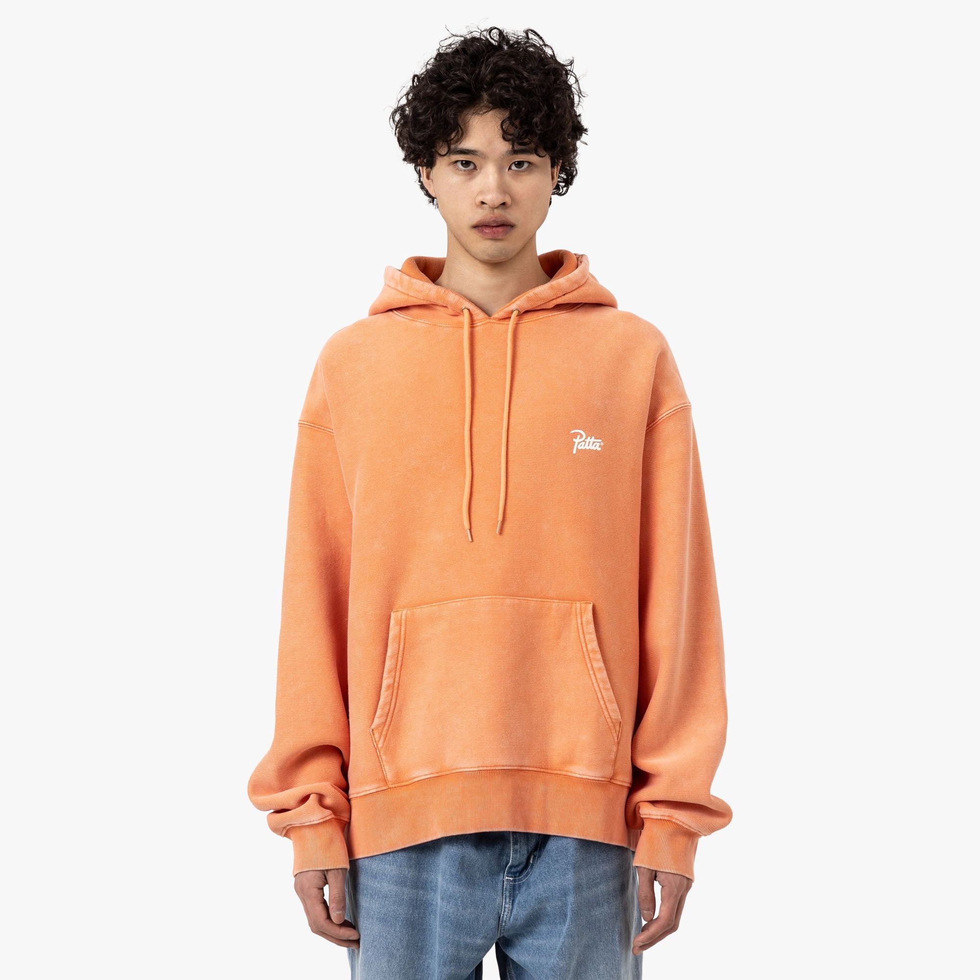 Patta Classic Washed Hooded Sweater Melon