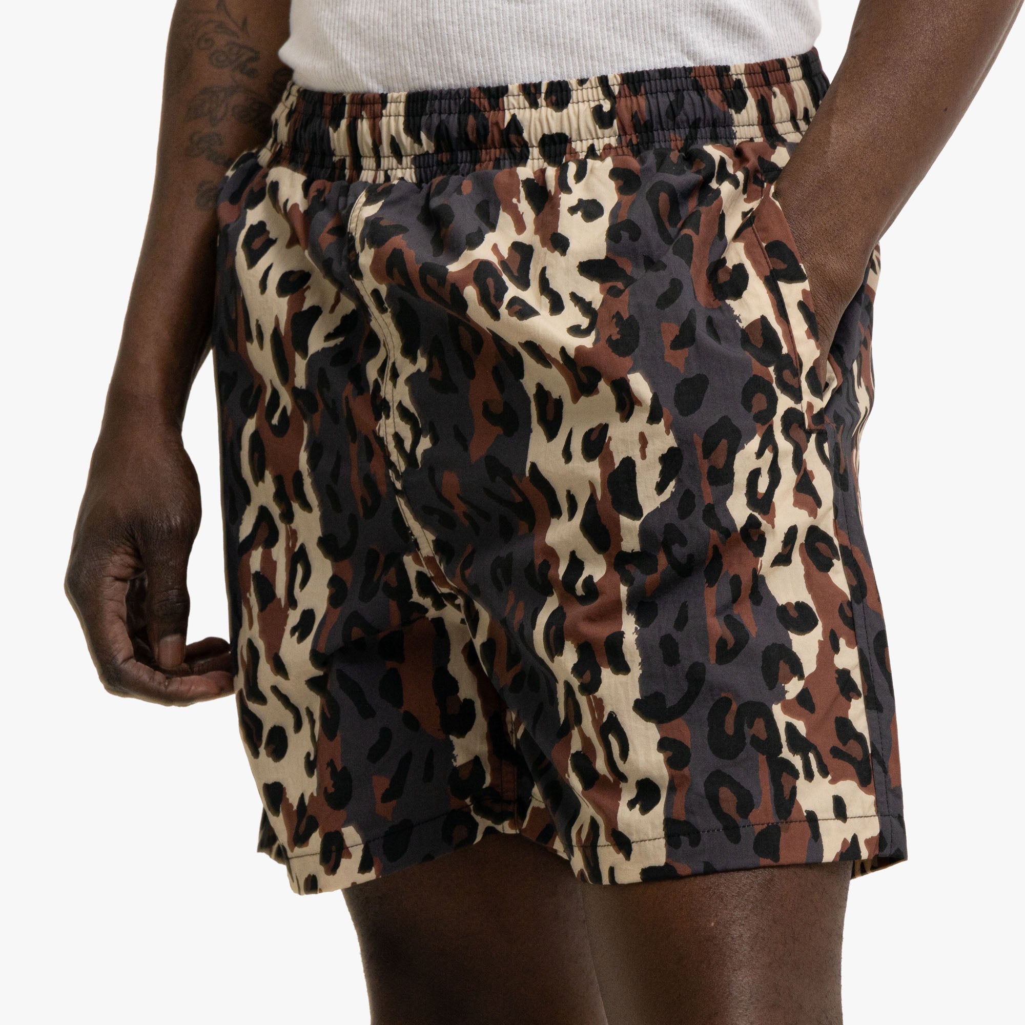 Patta City Leopard Swim Shorts Tornado