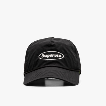 Supervsn Oval Stamp Logo Camp Hat / Black