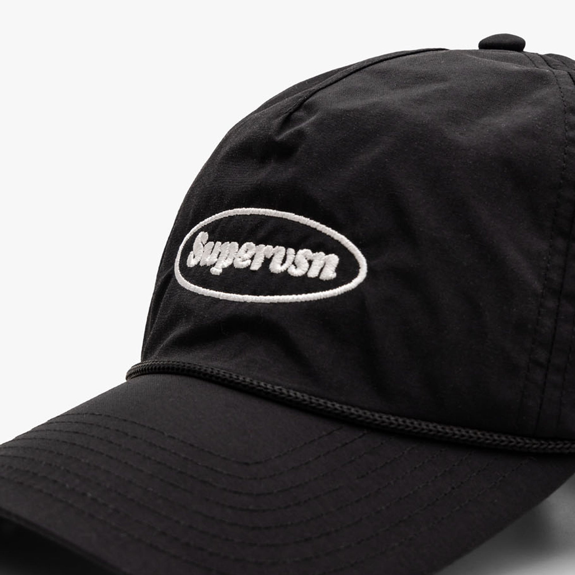 Supervsn Oval Stamp Logo Camp Hat / Black