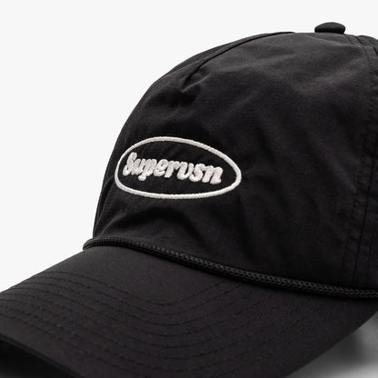 Supervsn Oval Stamp Logo Camp Hat / Black