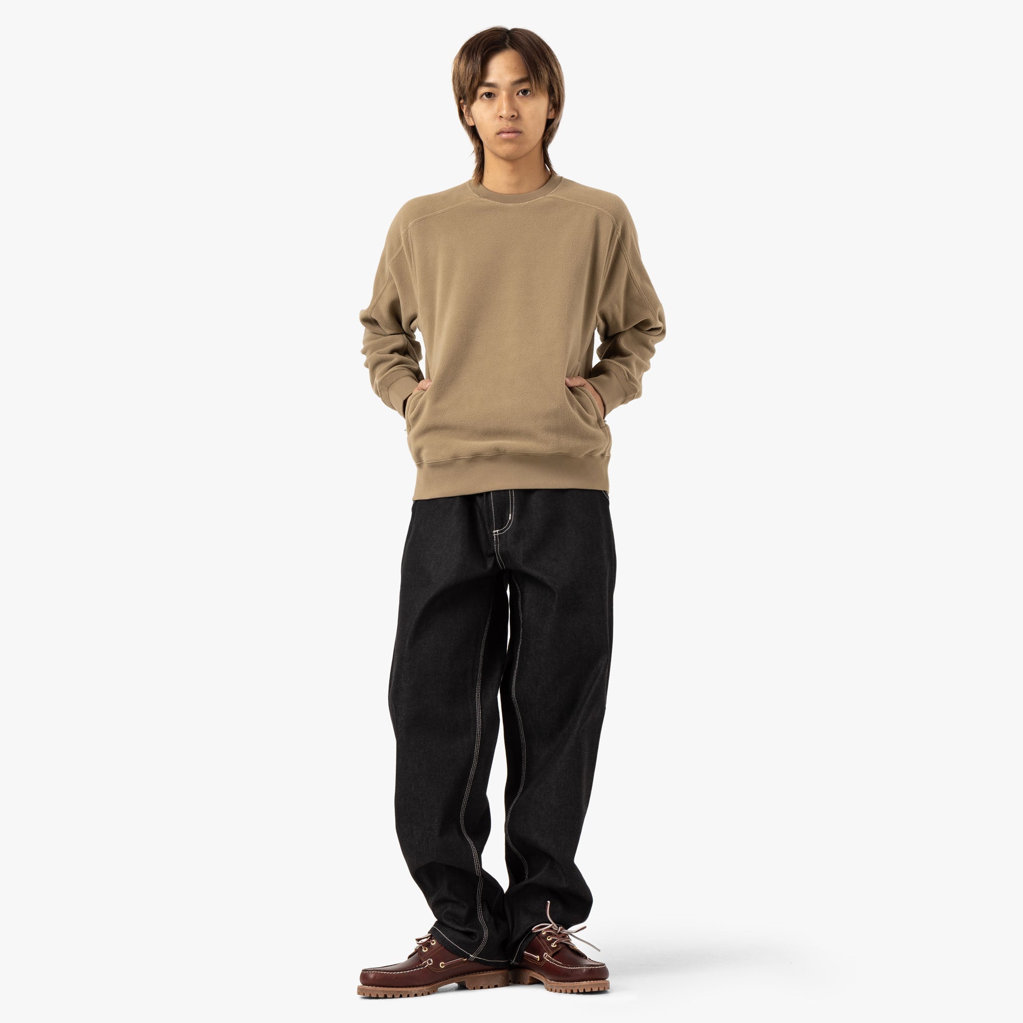 BEAMS PLUS MIL Crew Fleece / Coyote