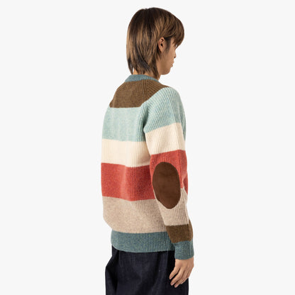 BEAMS PLUS Crew / Multi-Stripe 5G